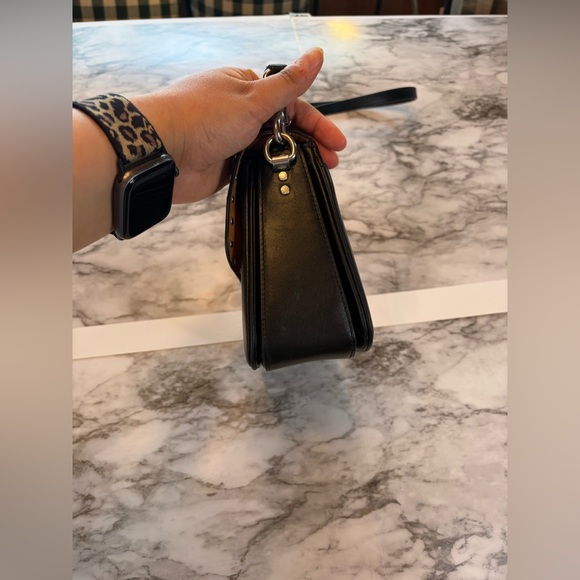 Coach Cassie 19 in Black Pebble Leather with Rivets & Silver Hardware - Picture 3 of 15